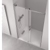 Polysan, THRON LINE SQUARE sprchové dveře 1600 mm, hranaté pojezdy, čiré sklo, TL5016-5002