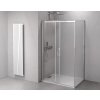 Polysan, THRON LINE SQUARE sprchové dveře 1600 mm, hranaté pojezdy, čiré sklo, TL5016-5002