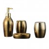 Tutumi, kúpeľňová keramická súprava 322127, zlatá, HOM-01108
