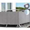 Bluegarden, vodeodolný balkónový poťah 0,8x5 m PE, šedý, OGR-00660