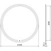 Mexen Rose, LED kúpeľňové zrkadlo s podsvietením 100x100 cm, 6000K, ochrana proti zahmlievaniu, 9810-100-100-611-00