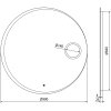 Mexen Ella, LED kúpeľňové zrkadlo s podsvietením a kozmetickým zrkadielkom 100x100 cm, 6000K, ochrana proti zahmlievaniu, 9811-100-100-611-00