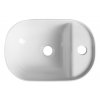 Sapho, MANAKI keramické umývadlo 42x28 cm, biela, TU0076