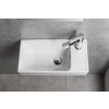 Sapho, NUALI keramické umývadlo 50x25 cm, pravé, biela, TU0122