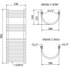 Mexen Eros, vykurovacie teleso 900 x 318 mm, 315 W, čierna, W112-0900-318-00-70