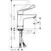 Hansgrohe Focus, páková umývadlová batéria 100, chrómová, HAN-31915000