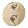 Hansgrohe Ecostat S, termostatická batéria pod omietku na 2 spotrebiče, kefovaný bronz, HAN-15758140