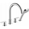 Hansgrohe Vernis Shape, batéria na okraj vane, 4-otvorová inštalácia, chrómová, HAN-71459000