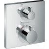 Hansgrohe Ecostat Square, termostatická batéria pod omietku s uzatváracím ventilom, chrómová, 15714000