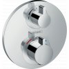 Hansgrohe Ecostat S, termostatická sprchová batéria pod omietku s uzatváracím ventilom, chrómová, HAN-15757000
