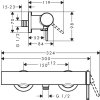 Hansgrohe Finoris, sprchová batéria, matná biela, HAN-76620700