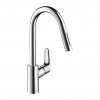Hansgrohe Focus M41, páková drezová batéria 240, s vyťahovacou spŕškou, chrómová, HAN-31815000