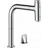 Hansgrohe M71, drezová batéria M7120-H200 s výsuvnou spŕškou, 2-otvorová inštalácia, sBOX, chrómová, 73818000