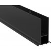 Deante Kerria Plus, nástenný rozširovací profil, nástenný, čierna matná, DEA-KTS_N22X