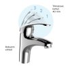 Mereo, Nástenná batéria do byt. jadra, Sonáta, bez příslušenstva pr. 18 mm - 330 mm, chróm, MER-CB60203N
