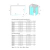 Mereo, Sprchovací kút, LIMA, obdĺžnik, chróm ALU, sklo Číre, MER-CK84413K