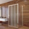 Mereo, Sprchový kút, Lima, obdĺžnik, štvorec, chróm ALU, sklo Point, MER-CK88612K