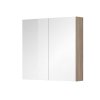 Mereo, Kúpeľňová galerka 80 cm, zrkadlová skrinka, 2x dvere, MER-CN717GD