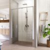 Mereo, Sprchové dvere LIMA, zalamovacie, chróm ALU, sklo Číre 6 mm, MER-CK80133K