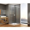 Bruckner, BORG štvorcová sprchová zástena 900x900x1950 mm, 6mm číre sklo, chrómový profil, 751.190.1