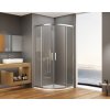 Bruckner, BORG štvorcová sprchová zástena 900x900x1950 mm, 6mm číre sklo, chrómový profil, 751.190.1