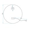 Tutumi, okrúhle LED kúpeľňové zrkadlo 70cm FFJ70, HOM-02823