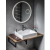 Sapho, FLOAT okrúhle LED podsvietené zrkadlo, ø 90 cm, kozm.zrkadlo, IR senzor, 3500-6500°K, biely, FT900
