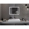 Mexen Kala, LED kúpeľňové zrkadlo s podsvietením a kozmetickým zrkadlom 80 x 60 cm, 6000K, ochrana proti zahmlievaniu, 9820-080-060-611-00
