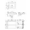 CERSANI szafka z umywalka MODUO 60 antracyt Kod producenta S801 472 DSM
