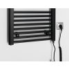 Aqualine, DIRECT-E elektrické vykurovacie teleso, rovné, 450x960 mm, 300 W, čierna, ILE94TB