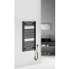 Aqualine, DIRECT-E elektrické vykurovacie teleso, rovné, 450x960 mm, 300 W, čierna, ILE94TB