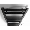 Aqualine, DIRECT-E elektrické vykurovacie teleso, rovné, 450x960 mm, 300 W, čierna, ILE94TB