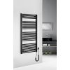 Aqualine, DIRECT-E elektrické vykurovacie teleso, rovné, 450x960 mm, 300 W, čierna, ILE94TB