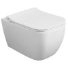 Isvea, VEA závesná WC misa, Rimless, 34,5x52cm, biela, 10VA02001
