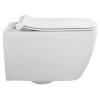 Isvea, VEA závesná WC misa, Rimless, 34,5x52cm, biela, 10VA02001