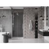 Mexen Velar, posuvné dvere do otvoru 85x200 cm, 8mm číre sklo, biely profil, 871-085-000-01-20