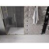 Mexen Velar, posuvné dvere do otvoru 90x200 cm, 8mm číre sklo, zlatá lesklá, 871-090-000-01-50