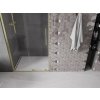 Mexen Velar, posuvné dvere do otvoru 75x200 cm, 8mm číre sklo, zlatý matný profil, 871-075-000-01-55