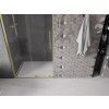 Mexen Velar, posuvné dvere do otvoru 80x200 cm, 8mm číre sklo, zlatý matný profil, 871-080-000-01-55