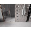 Mexen Velar, posuvné dvere do otvoru 75x200 cm, 8mm číre sklo, ružové zlato profil, 871-075-000-01-60