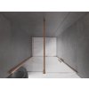 Mexen Velar, posuvné dvere do otvoru 70x200 cm, 8mm číre sklo, medený matný profil, 871-070-000-01-65