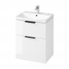 s584 017 dsm washbasin cabinet city 60 white dsm handle black washbasin city 60,qnuMpq2lq3GXrsaOZ6Q