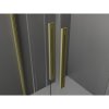 Mexen Velar Duo, posuvné dvere do otvoru 180x200 cm, 8mm číre sklo, zlatá matná, 871-180-000-02-55