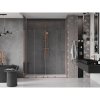 Mexen Velar Duo, posuvné dvere do otvoru 180x200 cm, 8mm číre sklo, ružové zlato, 871-180-000-02-60
