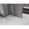 Mexen Velar, sprchový kút s posuvnými dverami 100(dvere) x 110(stena) cm, 8mm číre sklo, chrómový profil, 871-100-110-01-01