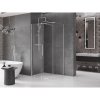 Mexen Velar, sprchový kút s posuvnými dverami 120(dvere) x 75(stena) cm, 8mm číre sklo, chrómový profil, 871-120-075-01-01