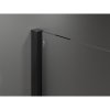 Mexen Velar, sprchový kút s posuvnými dverami 90(dvere) x 70(stena) cm, 8mm číre sklo, čierna matná, 871-090-070-01-70