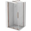 Mexen Velar, sprchový kút s posuvnými dverami 100(dvere) x 120(stena) cm, 8mm číre sklo, ružové zlato, 871-100-120-01-60