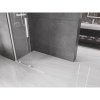 Mexen Velar, posuvné dvere do otvoru typ Walk-In 120 cm, 8mm číre sklo, biela, 871-120-000-03-20