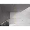 Mexen Velar, posuvné dvere do otvoru typ Walk-In 130 cm, 8mm číre sklo, zlatá lesklá, 871-130-000-03-50